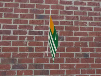 Flag of Azad Kashmir Free 3D model