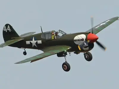 Curtiss P-40 Warhawk 3D model get