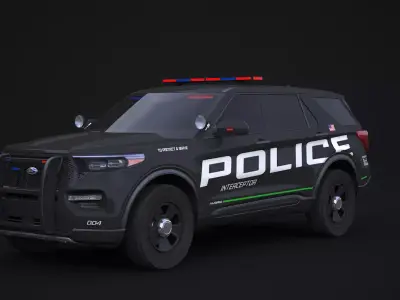 Explorer 2020 Police Interceptor 3D model