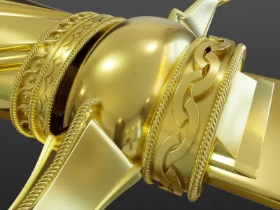 Dagger gold 3D print model