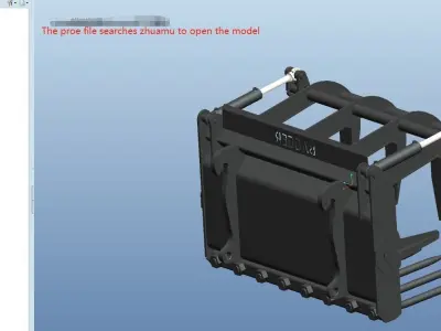 Wood grabber and grass grabber 3D model