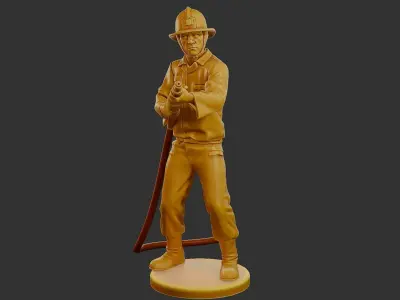 Czechoslovakian firefighter 90s 011 3D print model