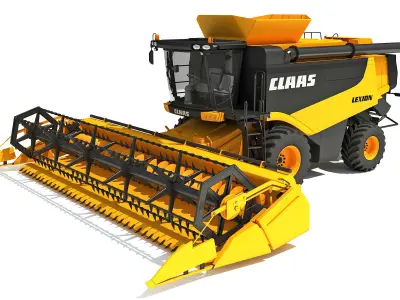Combine Harvester Claas Lexion Models 3D model