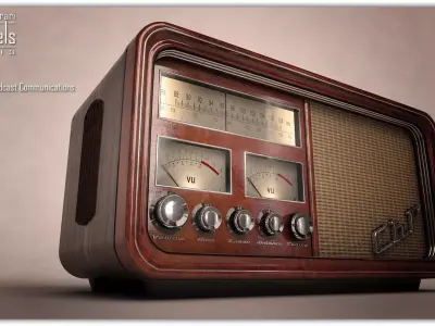 Old Time Radio 3D model