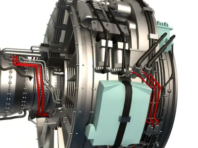 Aircraft engine 3D model from CGTrader