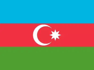 Azerbaijan flag Free 3D model