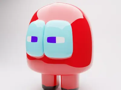 Among Us character Low-poly 3D model order