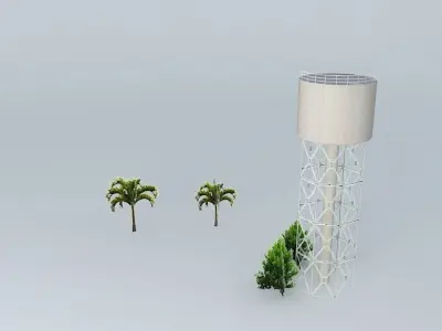 Darwin Water Tower Free 3D model
