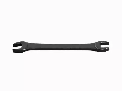 Old Steel Wrench 03 Low-poly 3D model