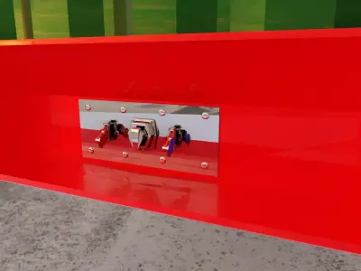 trailer portacontenedores Low-poly 3D model