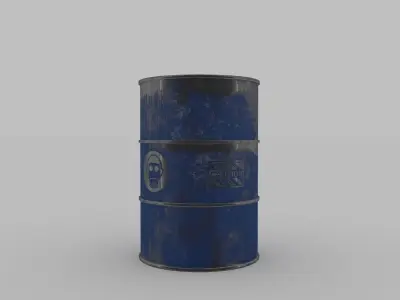 Barrel Low-poly 3D model