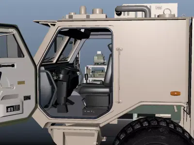 Nuclear Emergency Decontamination Truck 6x6 1to1 3D Model 3D model