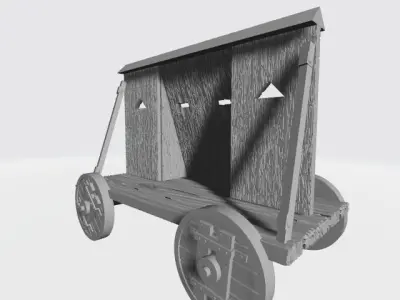 Medieval protection on wheels 3D print model
