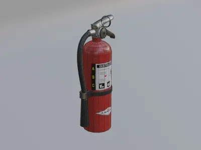 Fire Extinguisher Low-poly 3D model 17