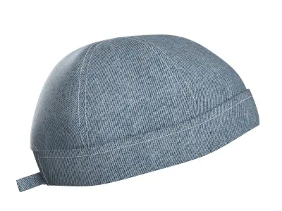 Blue Denim Hat 3D model