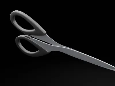 Black Scissors Free low-poly 3D model