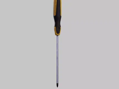 Screw Driver  Low-poly 3D model