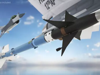 Infrared Air to Air Weapon Missile 3D model