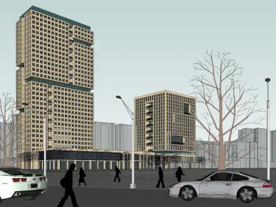 Sketchup Office building P3 3D model