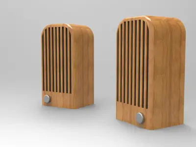 Vintage Speaker Free 3D model