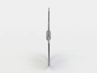 Damaged wheel Low-poly 3D model purchase