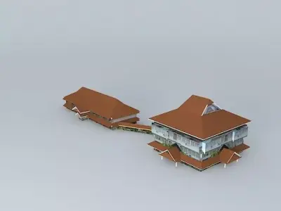 Dekanat FISIP Free 3D model