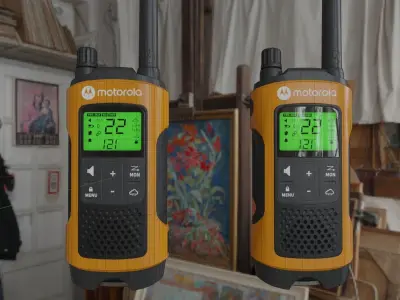 Motorola Walkie-Talkie Talkabout T460 Free low-poly 3D model