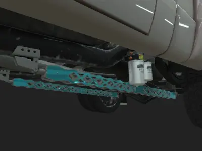 STEEL LADDER BAR 3D model