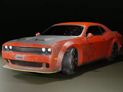 Dodge Jailbreaker Car Low-poly 3D model