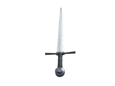Realistic Low-poly Medieval Broadsword Low-poly 3D model