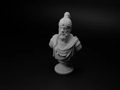 Ottoman Soldier Bust Chess 3D print model order