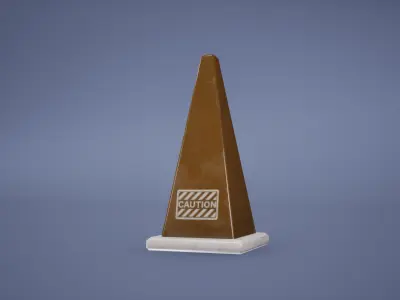 Metro Barricade Low Poly Game Ready Low-poly 3D model