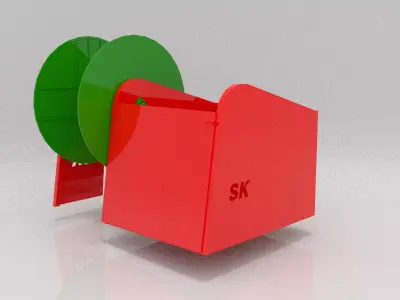 3d SlurryKat Reeler Low-poly 3D model