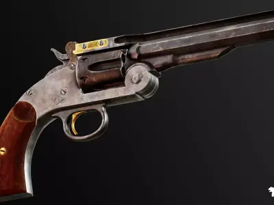 FPS Western Guns Vol 4 Low-poly 3D model