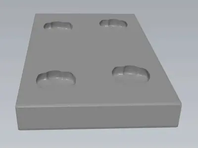 MakeIT Elephant Big Foot Print All 4 3D Model 3D model