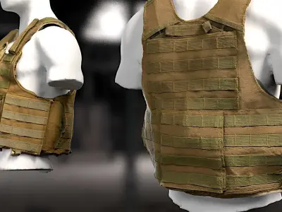 SOLDIER Bulletproof Vest 03 3D model