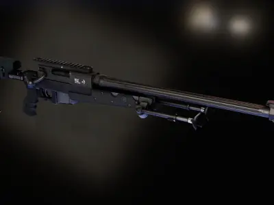  BT APR 308 sniper rifle Low-poly 3D model