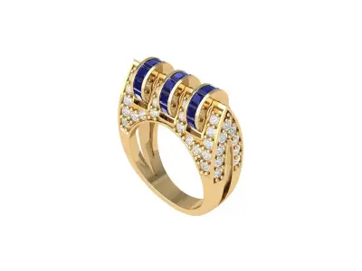 Antiq Art Deco Ring  3D print model