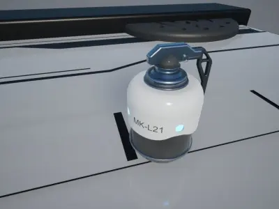 Scifi Grenade  Low-poly 3D model