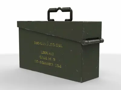 Military crate 12 3D model