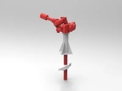 Extinguishing monitor Typ B 3D print model