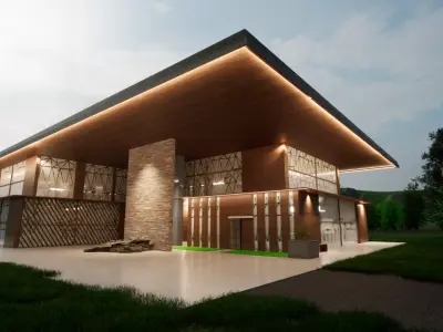 Commercial Estate 3D model