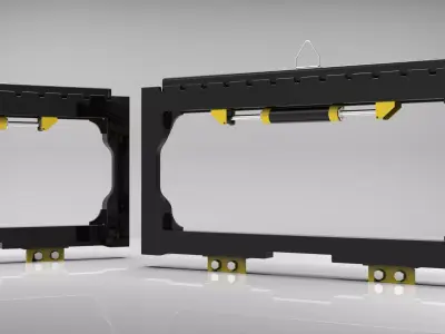 Side Shifter - Forklift Attachment 3D model