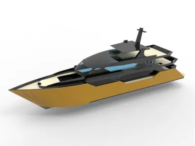 Super Yacht 3D model