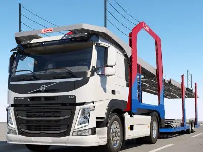Volvo FM Car Transporter 3D model