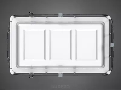 SELF DRIVING ELECTRIC DELIVERY ROBOT CART CARGO BOX LOGISTIC BOT 3D model