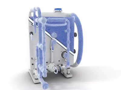 Industrial Ventilation System Model Pack Low-poly 3D model
