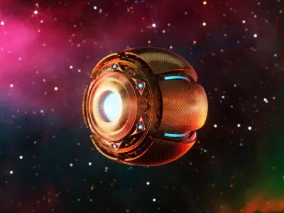 Sci-Fi mysterious sphere 3D model