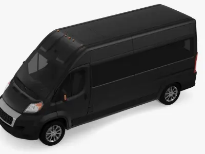 Large Passenger Van High Roof 3D model