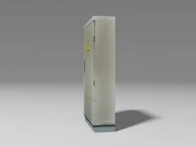 Transformer Box Vertical Low-poly 3D model